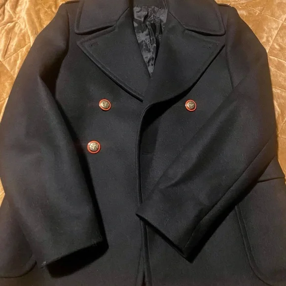 Men’s Givenchy Unicorn Buttons Double-Breasted Coat Pea Coats